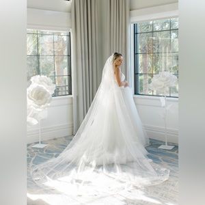 3D Flowers Veil for Wedding